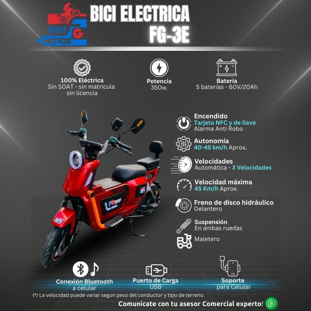 Bicicletas eléctricas FG Bikes en Armenia