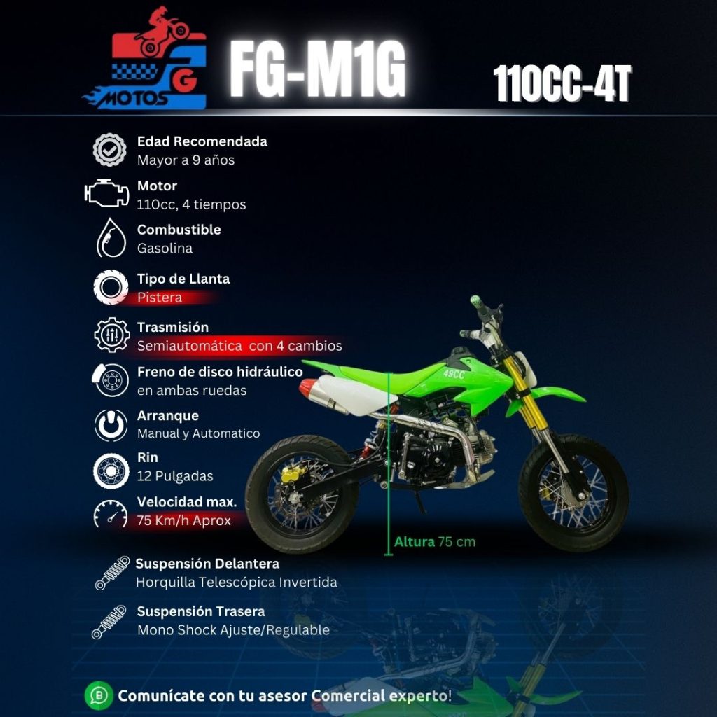 FG Motos mini motos para niños 110cc Yopal